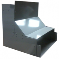 Aluminum Wall Duct Inside Sweep 90° 10'' x 3.5'' Aluminum Wall Duct Inside Sweep 90° 10'' x 3.5''